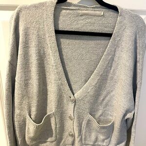 One grey day cardigan in L barely worn very soft